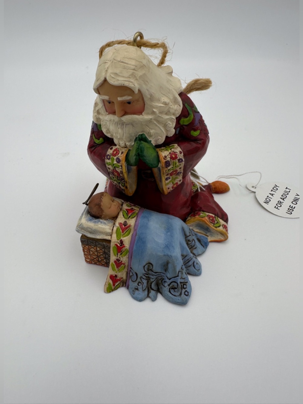 NIB Jim Shore 2009 Santa with Baby Jesus Hanging Ornament